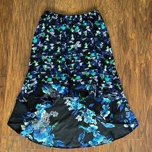 Y2K Printed High Low Skirt